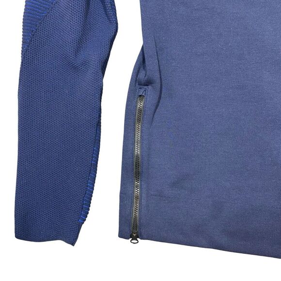 NIKE SPORTSWEAR TECH FLEECE CREW SHIRT NAVY / Blue 809537-451 Unisex Medium - Picture 3 of 13